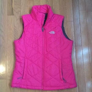 Pink North Face vest, Medium